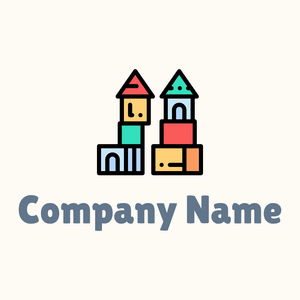 Fairground logo on a Floral White background - Enfant & Garderie