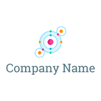Light Cyan Chemical bond on a White background - Industriel