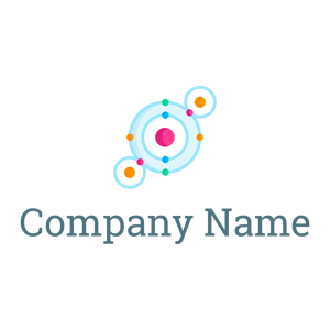 Light Cyan Chemical bond on a White background - Industriel