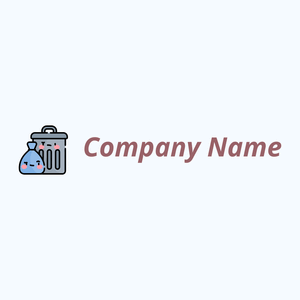 Garbage logo on a Alice Blue background - Medio ambiente & Ecología
