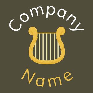 Harp logo on a Panda background - Unterhaltung & Kunst