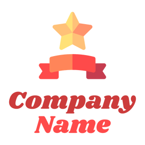 Ribbon logo on a White background - Abstrait