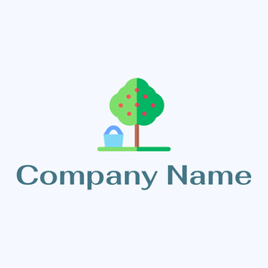 Apple tree on a Alice Blue background - Agricultura