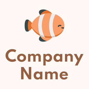 Clown fish on a Seashell background - Animales & Animales de compañía