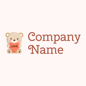 Almond Teddy bear on a Snow background - Tiere & Haustiere