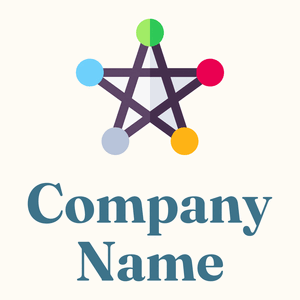 Star logo on a Floral White background - Abstrait