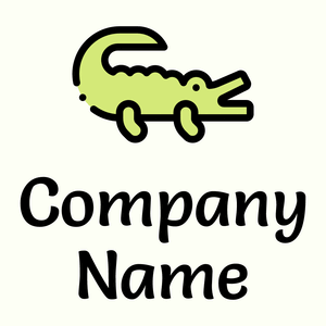minimal Crocodile on a Ivory background - Tiere & Haustiere
