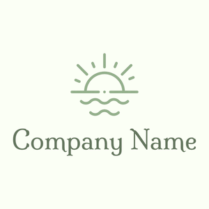 Sunrise logo on a Ivory background - Abstracto