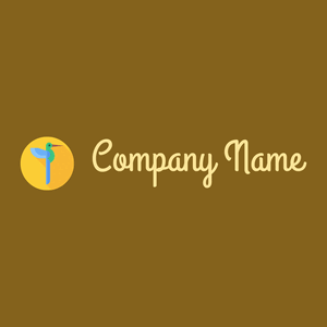 Hummingbird on a Yukon Gold background - Animales & Animales de compañía
