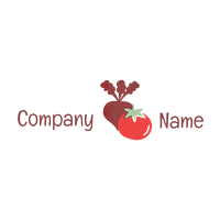 Logo de tomate hortalizas - Agricultura Logotipo