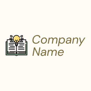 Inspiration logo on a Floral White background - Abstrait