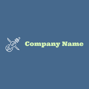 Violin logo on a Wedgewood background - Arte & Entretenimiento