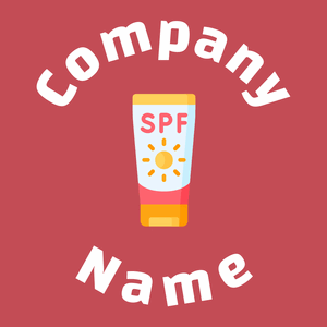 Sunscreen logo on a Fuzzy Wuzzy Brown background - Moda & Bellezza
