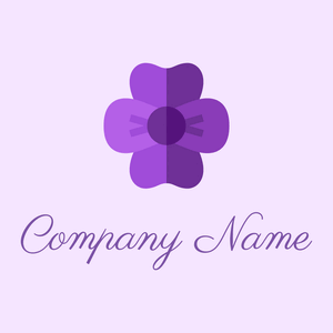 Violet logo on a Magnolia background - Medio ambiente & Ecología