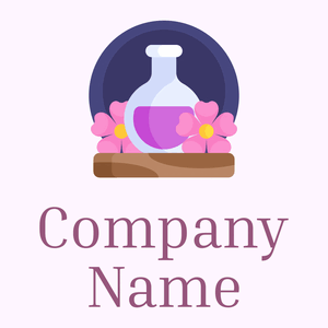 Essential oil logo on a Magnolia background - Wellness & Beauty
