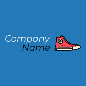 Sneakers logo on a Pelorous background - Mode & Beauté
