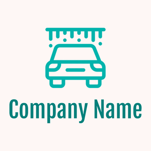 Turquoise Car wash on a Snow background - Automobile & Véhicule