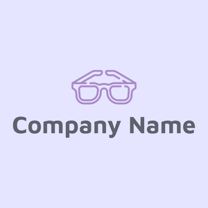 Eyeglasses logo on a Ghost White background - Abstrato