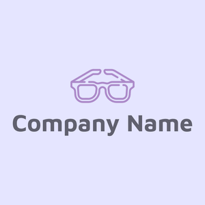 Eyeglasses logo on a Ghost White background - Abstrakt