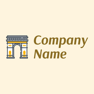 Arc de triomphe on a Corn Silk background - Arquitectura