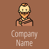 Celtic man logo on a brown background - Religión
