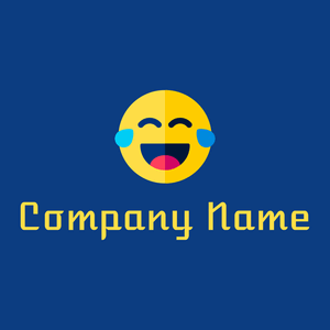 Laughing logo on a Dark Cerulean background - Juegos & Entretenimiento