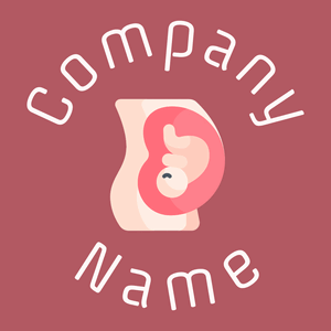 Pregnancy logo on a Blush background - Bambini & Infanzia