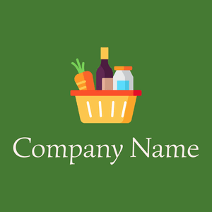 Food logo on a Japanese Laurel background - Imóveis & Hipoteca