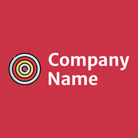 Dart target logo on a Brick Red background - Spiele & Freizeit