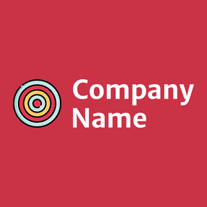 Dart target logo on a Brick Red background - Spiele & Freizeit