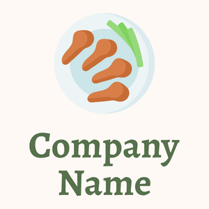 Buffalo wing on a Seashell background - Nourriture & Boisson