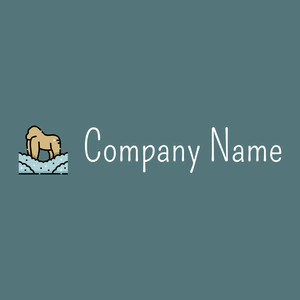 Gorilla logo on a Breaker Bay background - Animales & Animales de compañía