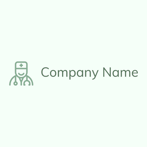 Doctor logo on a Mint Cream background - Medical & Pharmaceutical
