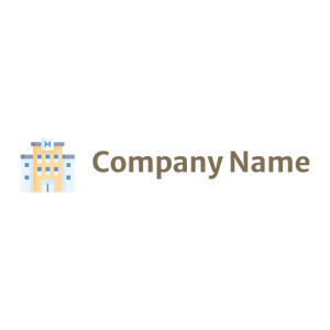 Hotel building logo on a White background - Médicale & Pharmaceutique