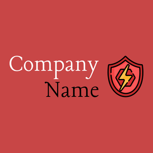 Shield logo on a Dark Coral background - Unterhaltung & Kunst