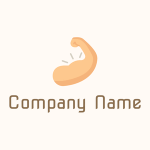 Muscle logo on a Seashell background - Medical & Farmacia