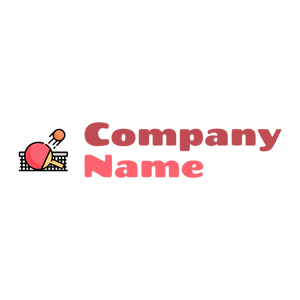 Ping pong logo on a White background - Juegos & Entretenimiento