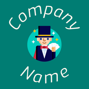 Magician logo on a Surfie Green background - Divertissement & Arts
