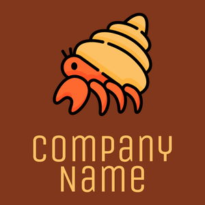 Hermit crab on a Russet background - Animais e Pets