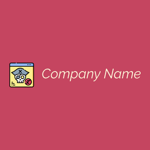 Cybercrime logo on a Mandy background - Sicurezza