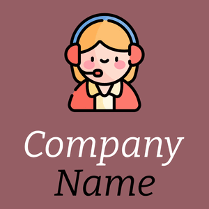 Customer service logo on a Rose Taupe background - Affari & Consulenza