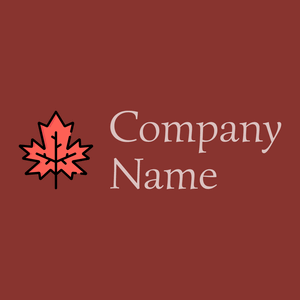 Leaf logo on a Crab Apple background - Florale