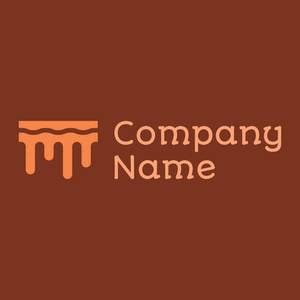Caramel logo on a Peru Tan background - Abstrato