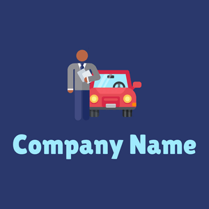 Rent a car logo on a Blue background - Automobile & Véhicule