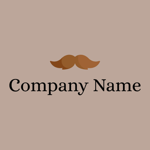Moustache logo on a Silk background - Moda & Bellezza