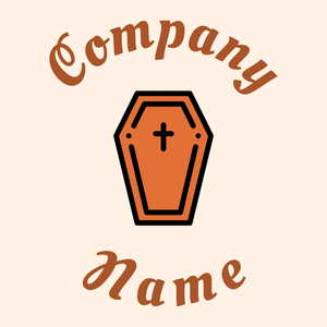Coffin on a Seashell background - Religión
