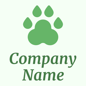 Animal track logo on a Honeydew background - Animaux & Animaux de compagnie