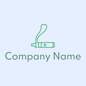 Electronic cigarette logo on a Alice Blue background - Vendas