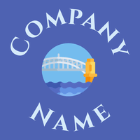 Sydney harbour bridge logo on a Rich Blue background - Autos & Fahrzeuge