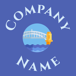 Sydney harbour bridge logo on a Rich Blue background - Auto & Voertuig